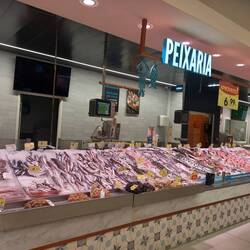 Supermarket fish counter