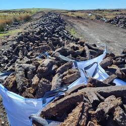 Es wird noch Torf gestochen