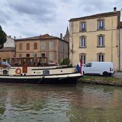 Unser Apartment vom Wasser aus gesehen