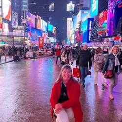 Bei regnerischen Wetter kann man auch auf dem Time Square ein Päuschen einlegen.
