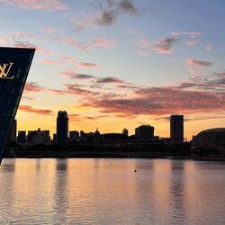 Die Abendstimmung kurz darauf