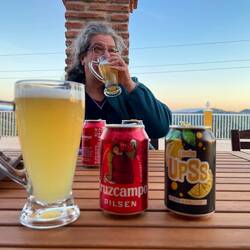 Abends, ein Feierabendradler.