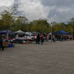Der Flohmarkt war unspektakulär...