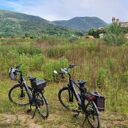Der Puccini-Radweg verbindet das Serchio Tal mit Lucca