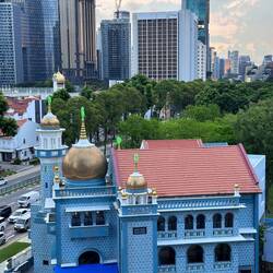 Blick runter auf die malaysische Moschee