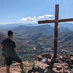 Blick auf Villa Abecia