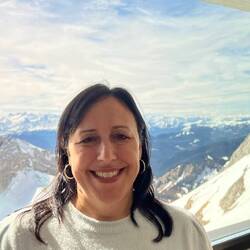 Laura as beautiful as the view