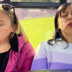 My girls preparing to sing on the mountain top....coco from the Sound of Music