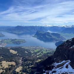 Lake Lucerne from the Swiss Alps