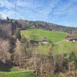 Descending from the Swiss alps.