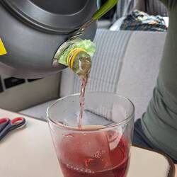 Improvisiertes Teesieb - der Beutel war gerissen