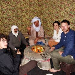 Notre guide Ibrahim au milieu