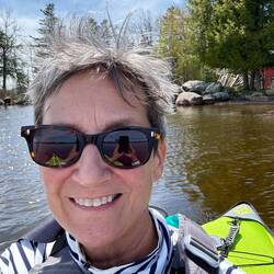 Paddling on a beautiful Spring day. 24 degrees warmer than yesterday!