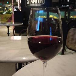 A silky Cote du Rhone downstairs