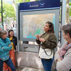 Our guide, Matilda, on our walking tour of Lisbon