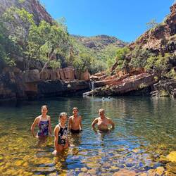 The halfway pool at Amalia Gorge