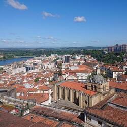 Looking down on Coimbra from the Royal Palace