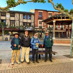 Setting off - Plaza Mayor in Sahagun
