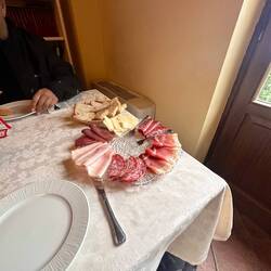 Kleiner Lunch nach der Ankunft im Hotel