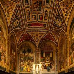 Fresken von Pinturicchio in der Piccolomini-Bibiliothek