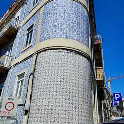 Beautiful tile on many buildings
