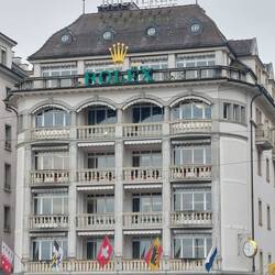 Five floors of Rolex watches but only sold to Swiss Nationals making them a Prestige item