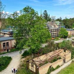 Die Gebäude werden behutsam gesichert