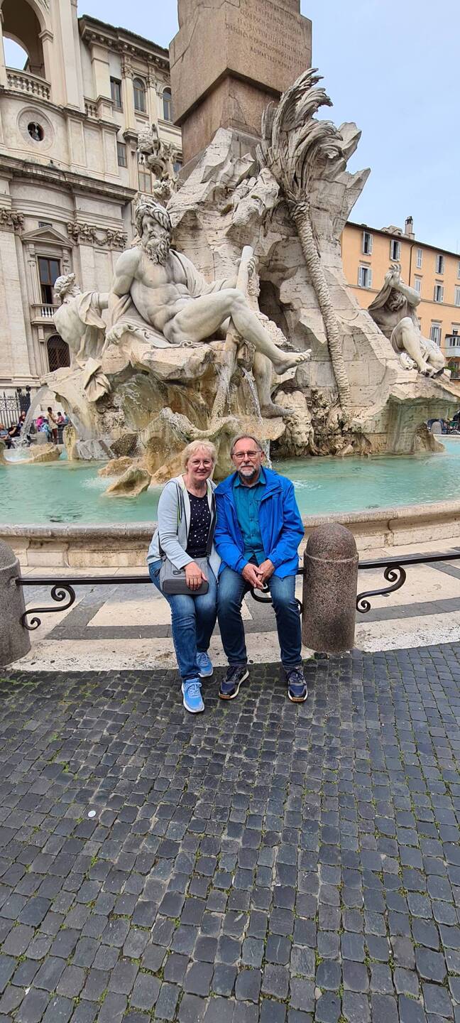 Brunnen auf der Piazza Navona