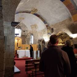 Vespers at Rabanal church