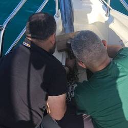 Die Ankerkette wird wieder verbunden