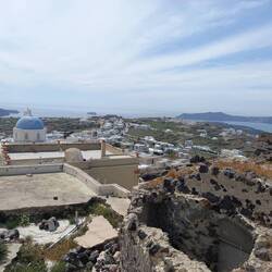 View from the Kallistis over Santorini