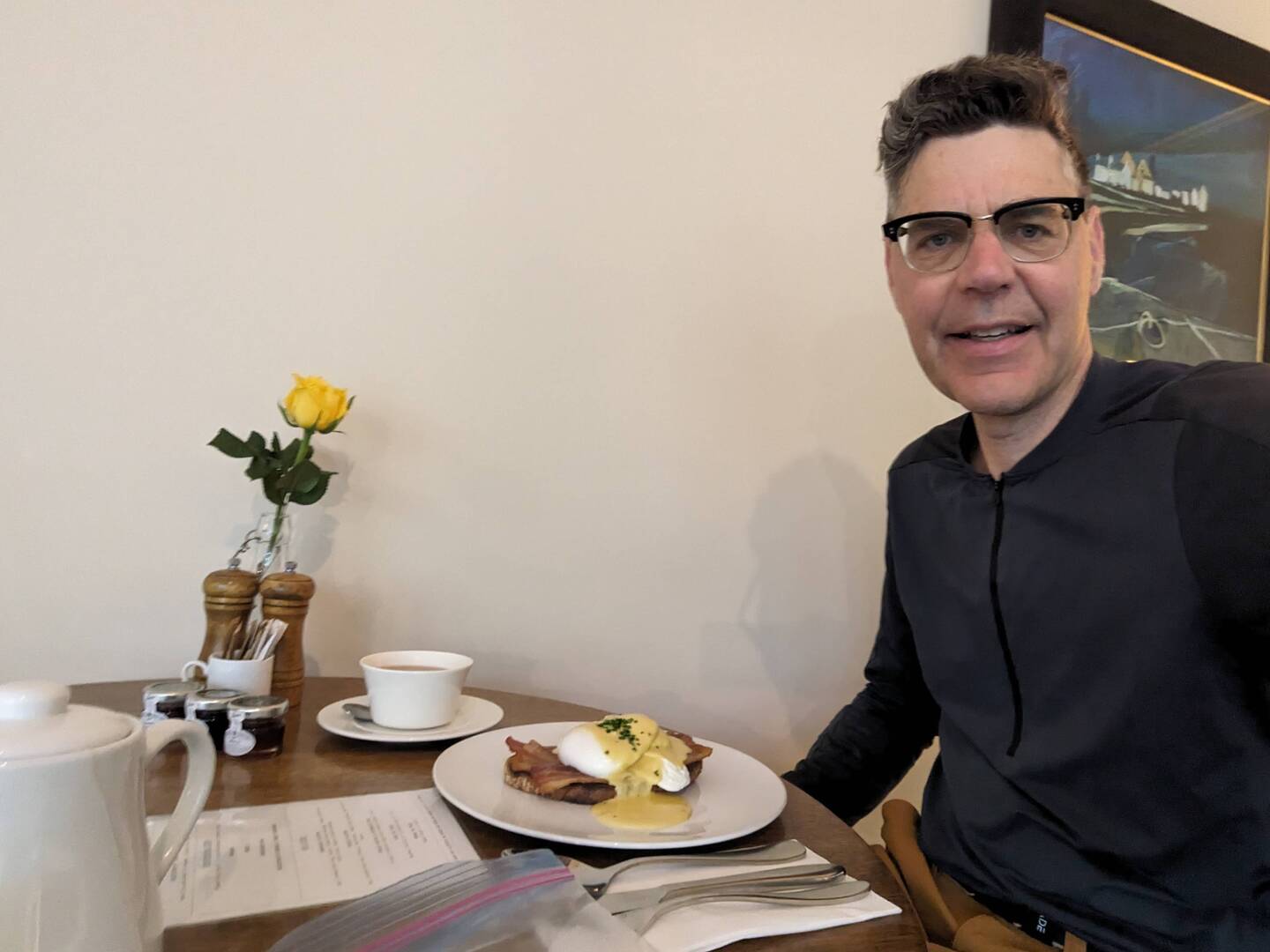 Low cholesterol Eggs Benedict