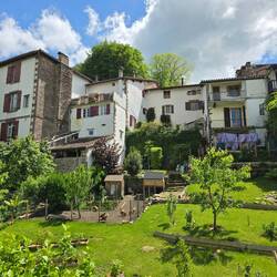 Some fantastic gardens seen from the walk along the village walls