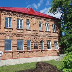 Die wieder aufgebaute Synagoge