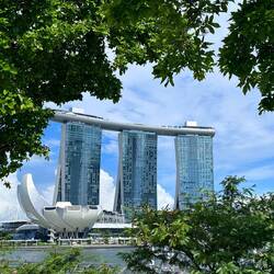 Noch einmal ein Blick auf Marina Bay Sands