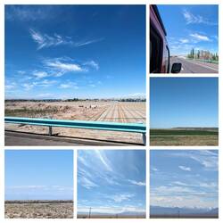 Endless plains as we left Kuytun