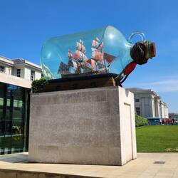 Nelson's Ship in a Bottle, entrance to Meritime Museum