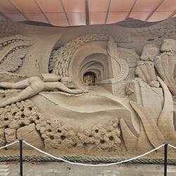 Sandskulpturen am Pier 7