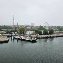 Blick auf Warnemünde