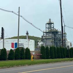 Blech. Right on the edge of town.