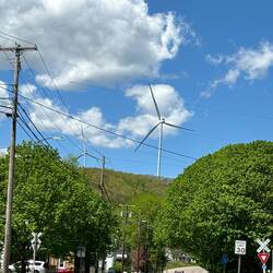 Wind turbines. Southern tier of NYS