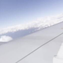 Anflug auf Srinagar. Blick auf den Himalaya. Grossartiges Panorama.