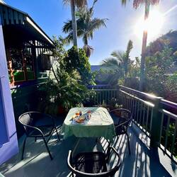 breakfast on the balcony
