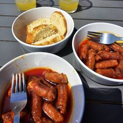 Txistorra in cider (Chef Jezza)