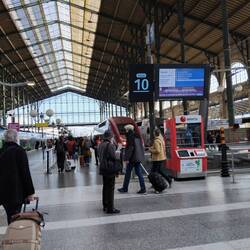 Our train ready to go at Gare du Nord