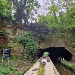 Cowley Tunnel, hewn straight from the rock