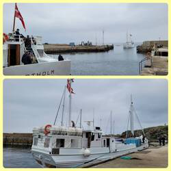 Das Postschiff läuft ein.