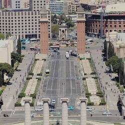 Blick auf die Plaza Espanha