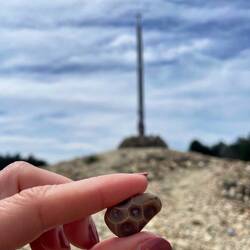 Aimee's Petoskey stone from her mom