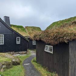 Stadtkern mit alten Häuschen